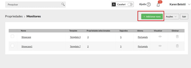 Adicionar novo