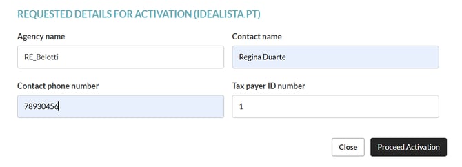 Contact Idealista english