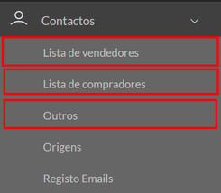 Criar contacto