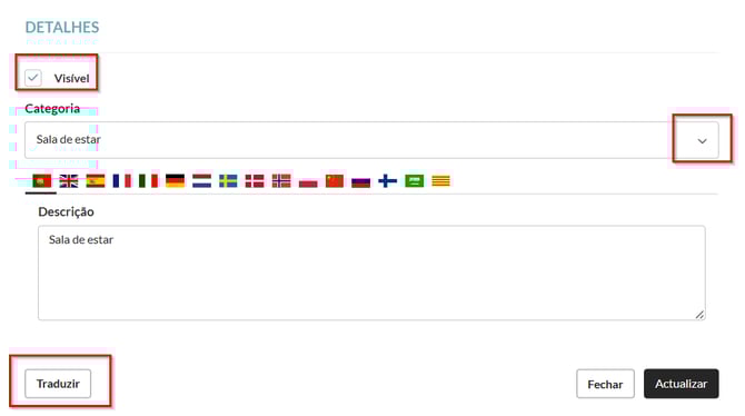 Detalhes da descrição