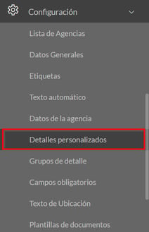 Detalles personalizados