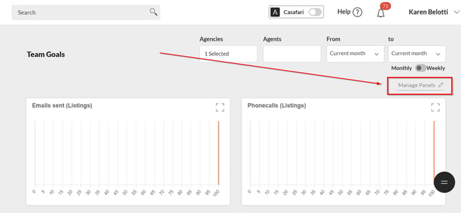 Manage Panels
