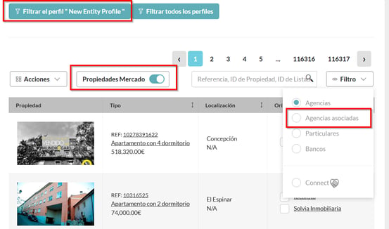agencia asociadas
