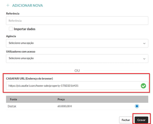casafari url pt