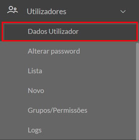 dados utilizador