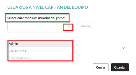 grupo de usuarios