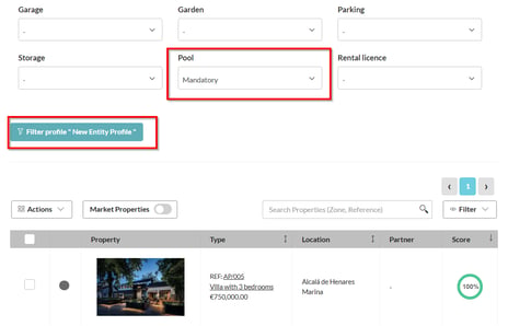 pool filter profile