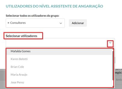 utilizadores dos niveis1